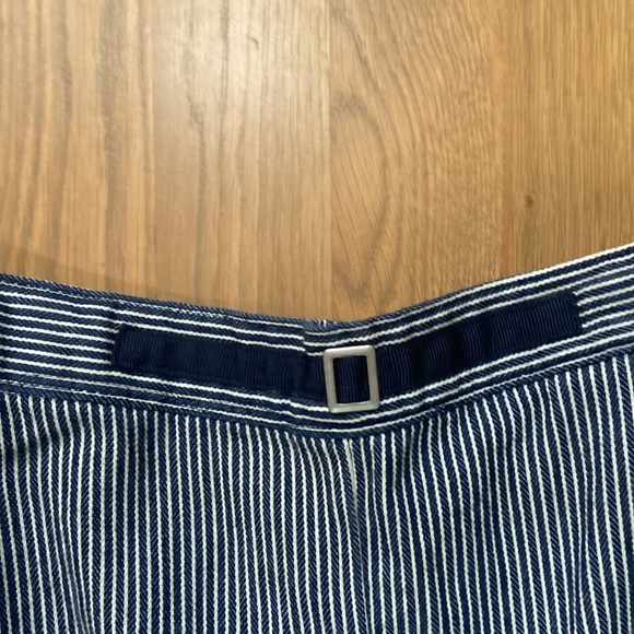 Alfred Dunner Petite Women’s Navy White Striped Straight Leg Pants Bottoms - Picture 3 of 8